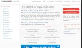 
							         IBPS SO Apply Online 2019: Online Application Form Starts								  
							    