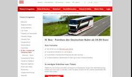 
							         IC Bus: Der Fernbus der DB für die Straße - Deutsche Bahn								  
							    