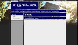
							         IC Portal - Chaparral High School								  
							    