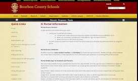 
							         IC Portal Information - Bourbon County Schools								  
							    