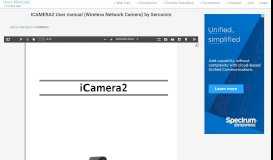 
							         ICAMERA2 User manual (Wireless Network Camera) by ...								  
							    