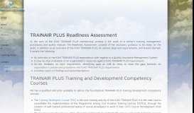 
							         ICAO TRAINAIR PLUS Readiness Assessment - The ASI Institute								  
							    