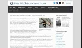 
							         ICAR Reports – Mountain Rescue Association								  
							    