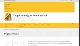 
							         ICAS - Singleton Heights Public School								  
							    