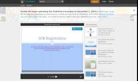 
							         ICB Registration - SlideShare								  
							    