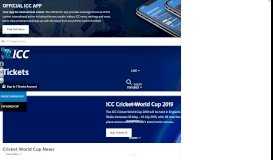 
							         ICC Tickets - Live Cricket Scores & News International Cricket Council								  
							    