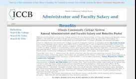 
							         ICCB Salary and Benefits Portal - Illinois Community College Board								  
							    