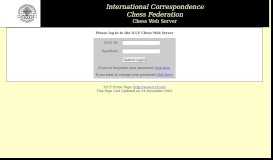 
							         ICCF Chess Web Server -- Login Page - JFCampbell.US								  
							    