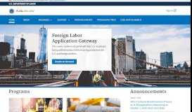 
							         iCERT Portal User Guide - US Department of Labor								  
							    
