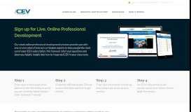 
							         iCEV Online Professional Development								  
							    