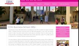 
							         ICFAI Business School (IBS) | IBS Hyderabad								  
							    