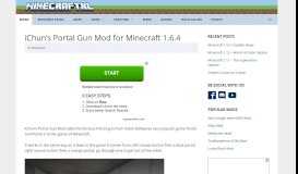 
							         iChun's Portal Gun Mod Download for Minecraft 1.6.4 - MinecraftXL								  
							    
