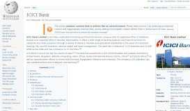 
							         ICICI Bank - Wikipedia								  
							    