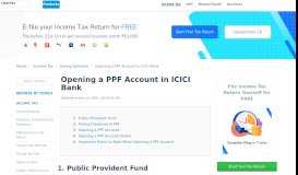 
							         ICICI PPF Account - How to open PPF Account in ICICI Bank Online?								  
							    