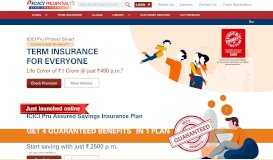 
							         ICICI Prudential Life Insurance - Life Insurance Plans in India								  
							    