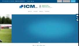 
							         ICM - Home page								  
							    
