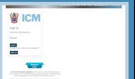 
							         ICM Student Portal								  
							    