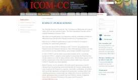 
							         icom-cc publications - Publications - ICOM-CC								  
							    