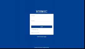 
							         ICOM member space: Login								  
							    