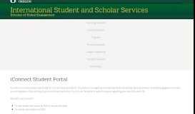 
							         iConnect Student Portal | International Student and Scholar Services								  
							    