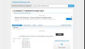 
							         iconnect.thermofisher.net at Website Informer. iConnect. Visit ...								  
							    