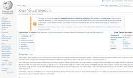 
							         iCore Virtual Accounts - Wikipedia								  
							    