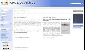 
							         ICPC Live Archive - Home								  
							    