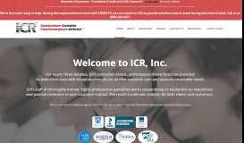 
							         ICR, Inc.								  
							    