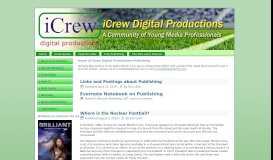 
							         iCrew Digital Productions - A Community of Young Media ...								  
							    