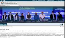 
							         ICT Applications: Observer Portal - Election Commission of India								  
							    