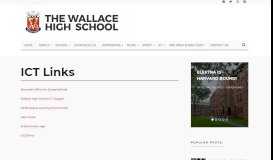 
							         ICT Links | The Wallace High School								  
							    