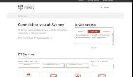 
							         ICT Services - The University of Sydney								  
							    