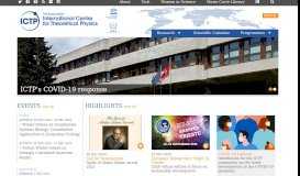 
							         ICTP - International Centre for Theoretical Physics								  
							    