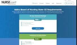 
							         Idaho: Board of Nursing CE Requirements | Continuing Education ...								  
							    