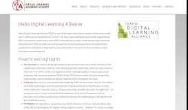 
							         Idaho Digital Learning Alliance - Virtual Learning Leadership Alliance								  
							    