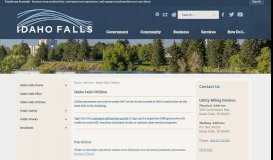 
							         Idaho Falls Utilities | Idaho Falls, ID								  
							    