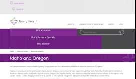 
							         Idaho (ID) / Oregon (OR) Hospitals - Trinity Health								  
							    