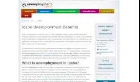 
							         Idaho Unemployment Benefits & Office Location								  
							    