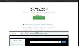 
							         Idate1.com — Free Dating — Chat, Meet People, Make New ...								  
							    