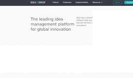 
							         Idea Drop | Idea Management Software								  
							    