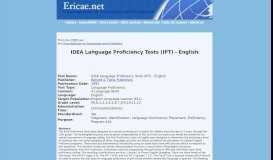 
							         IDEA Language Proficiency Tests (IPT) - English Online ...								  
							    