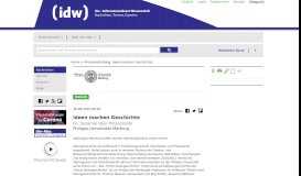 
							         Ideen machen Geschichte - IDW-Online								  
							    
