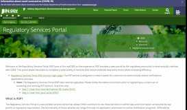 
							         IDEM: Regulatory Services Portal - IN.gov								  
							    