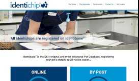 
							         Identibase® the Original Pet Chip Database | Identichip ...								  
							    