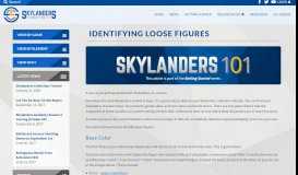 
							         Identifying Loose Figures - Skylanders Character List								  
							    