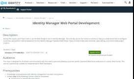 
							         Identity Manager Web Portal Development (#IM-WP)								  
							    