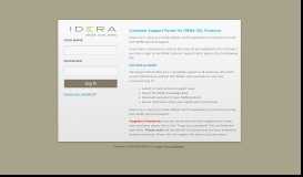 
							         IDERA Customer Support Portal								  
							    