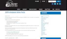 
							         IDFPR Introduces Online Portal | Chicago Association of REALTORS®								  
							    