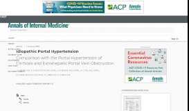 
							         Idiopathic Portal Hypertension: Comparison with the Portal ...								  
							    