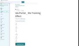 
							         Ido Portal _ the Training Effect | Electromyography (7.6K views) - Scribd								  
							    